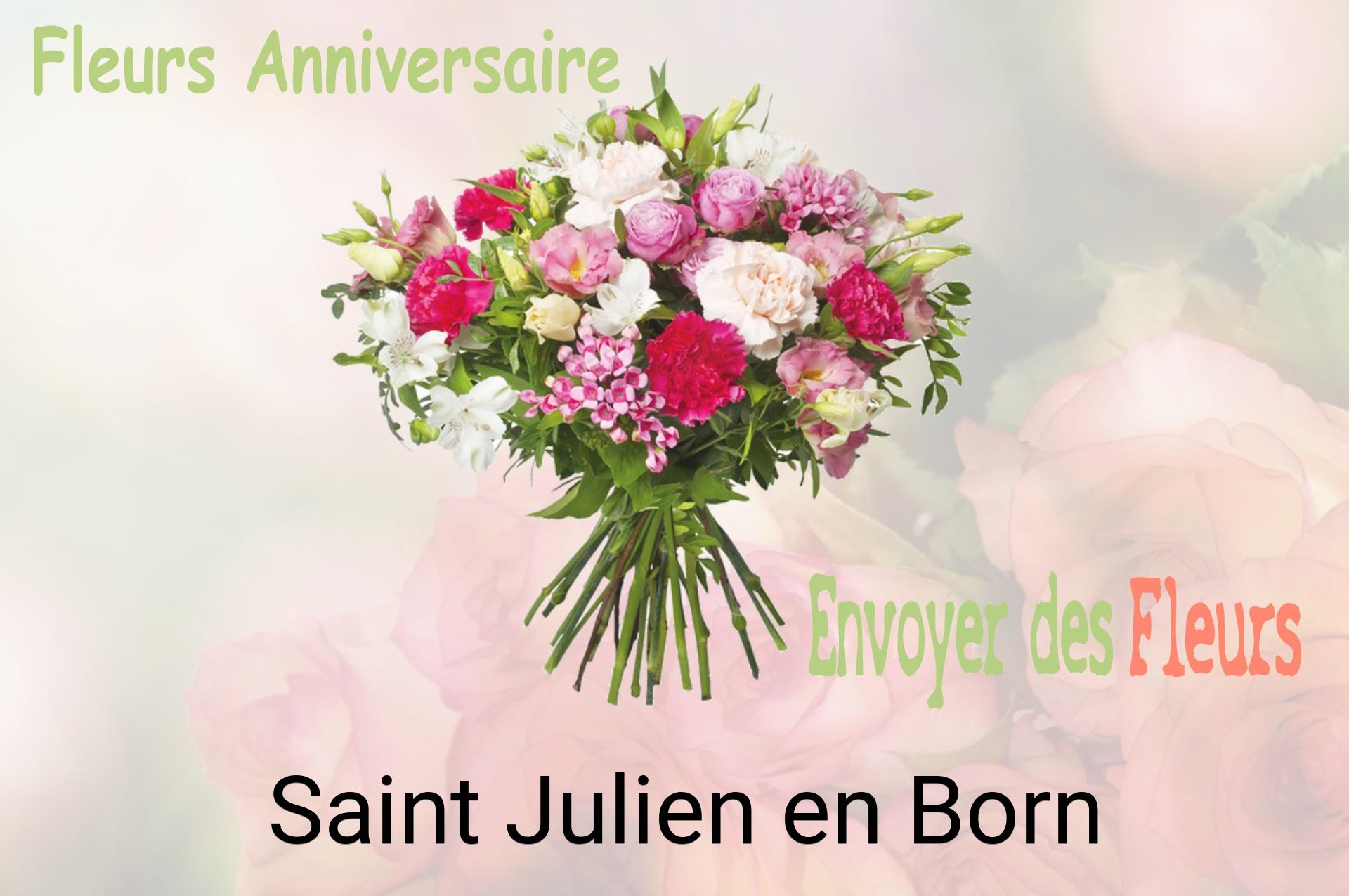 Bouquet de fleurs d’anniversaire livré à Saint-Julien-en-Born